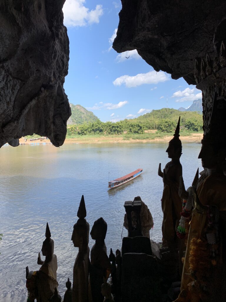 pak ou caves mekong river near luang prabang laos