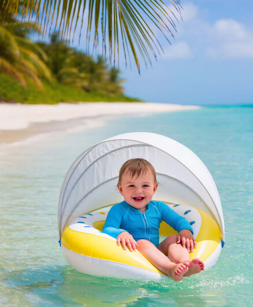 baby on the beach