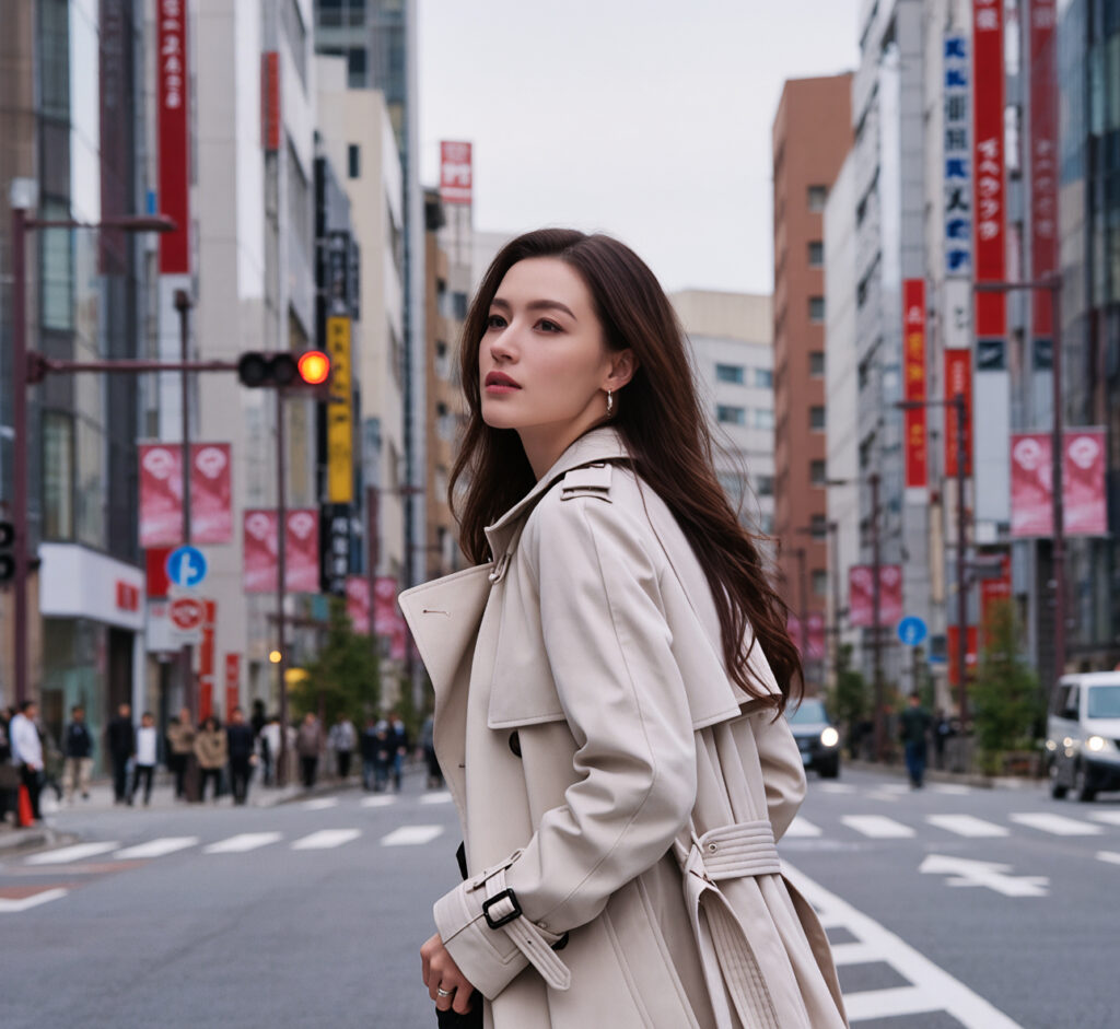 beautiful woman in tokyo japan