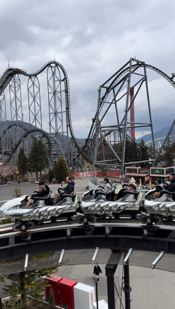 rollercoaster near mt fuji rollercoaster near mt fuji