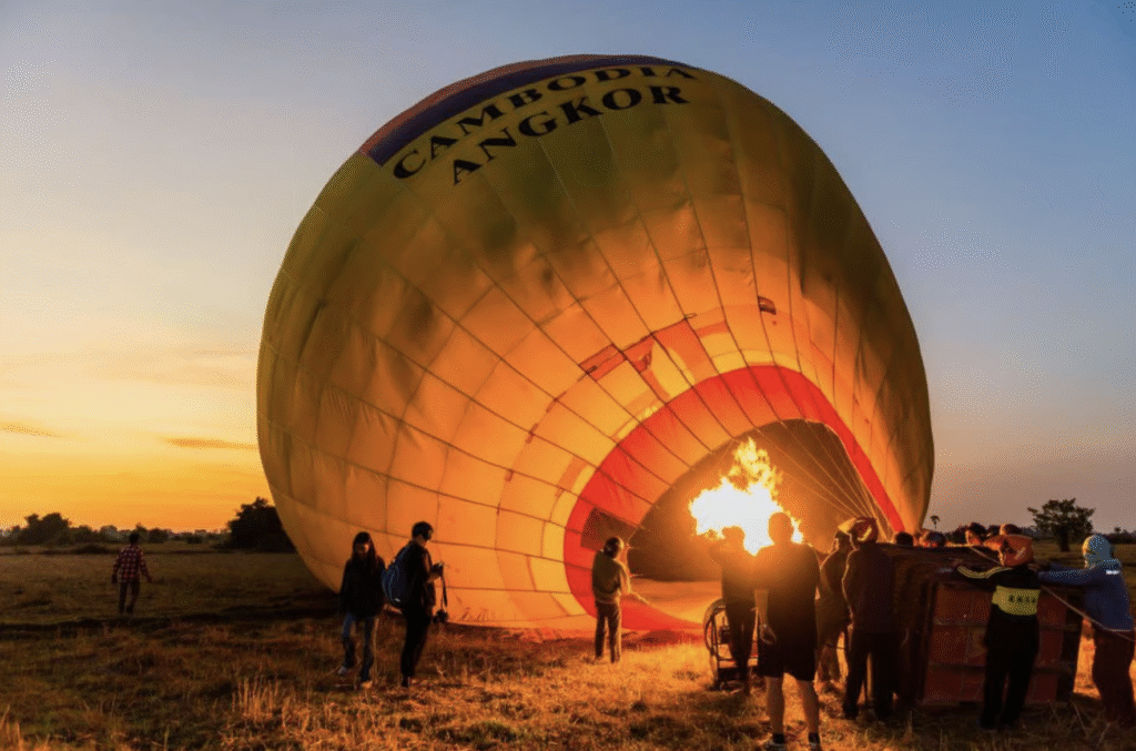 angkor wat sunset baloon ride angkor wat sunset baloon ride