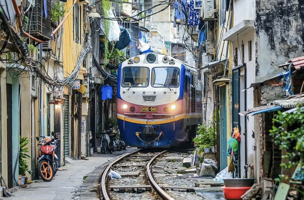 train street hanoi vietnam train street hanoi vietnam